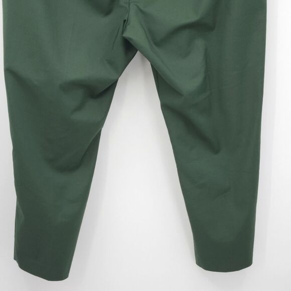 Eloquii Flat Front Dress Pants Womens Size 26R Dark Green Stretch Work Career - Picture 6 of 11